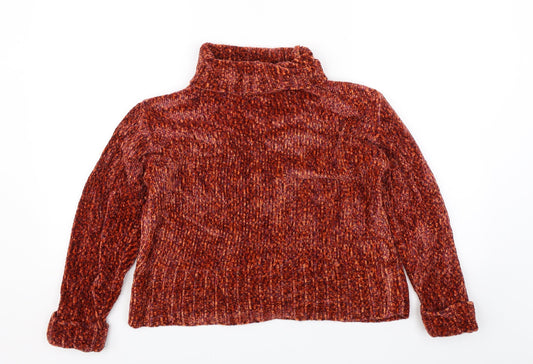 Debbie Morgan Womens Orange   Pullover Jumper Size S