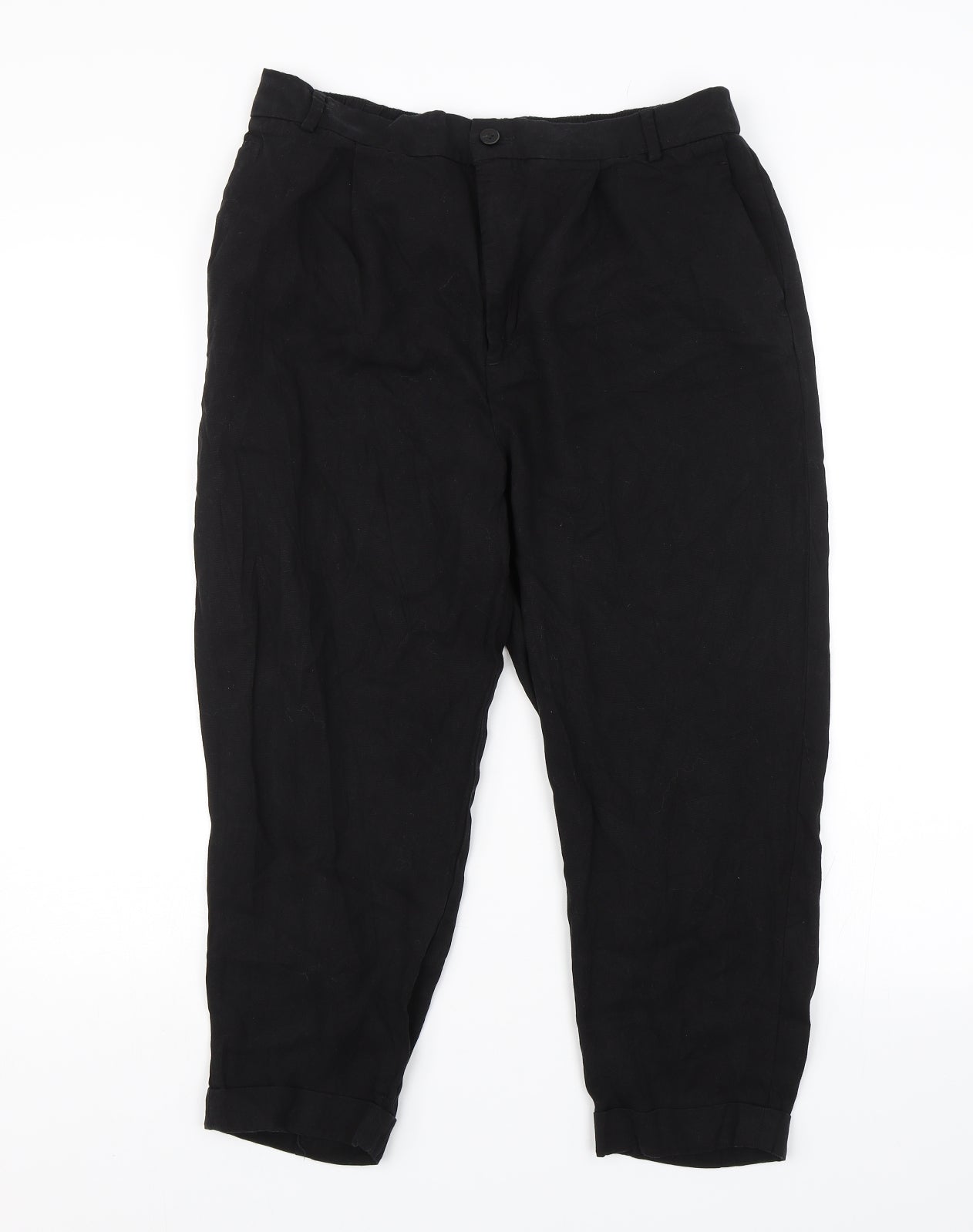 Zara Womens Black   Trousers  Size L L20 in