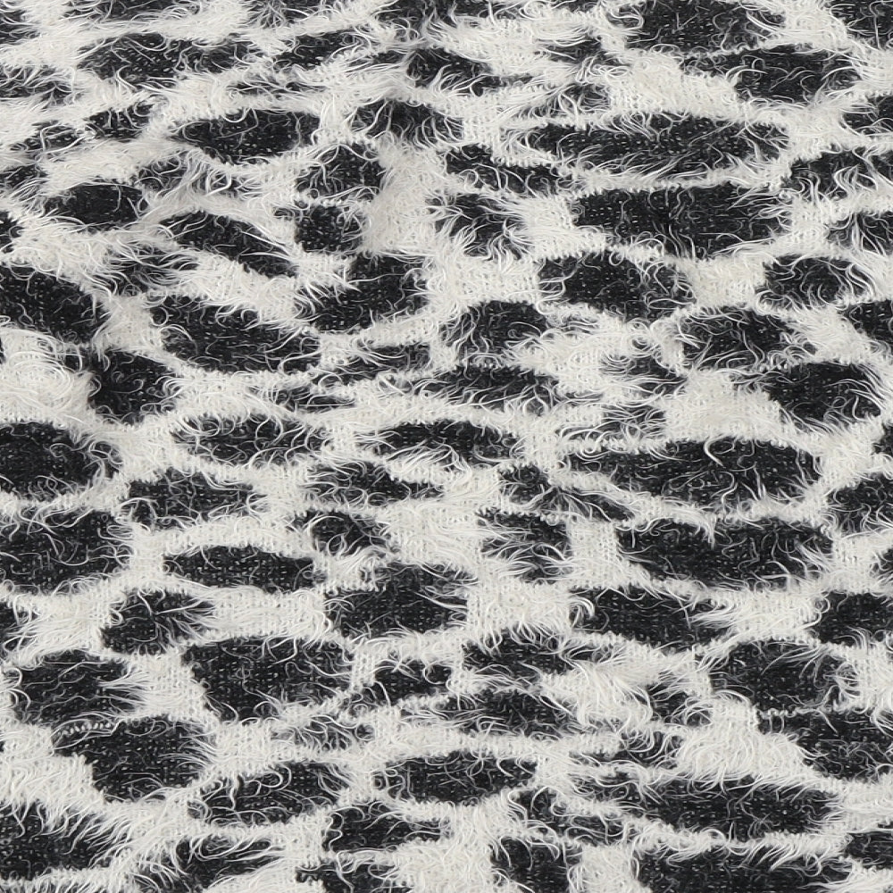 George Womens Black Animal Print  Pullover Jumper Size 8