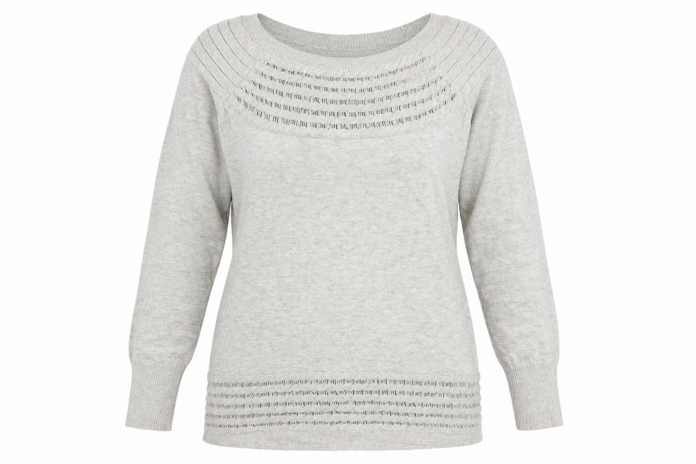 Stella Womens Grey  Knit Pullover Jumper Size XL