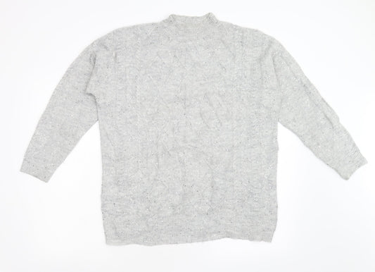 NEXT Womens Grey  Knit Pullover Jumper Size M