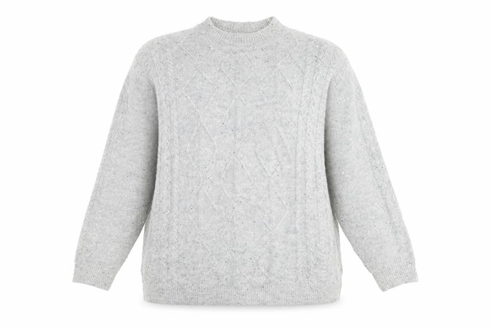 NEXT Womens Grey  Knit Pullover Jumper Size M