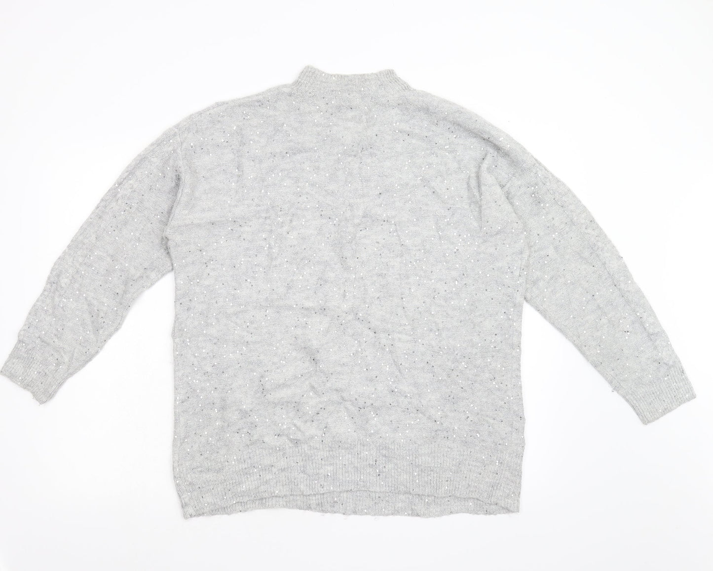 NEXT Womens Grey  Knit Pullover Jumper Size M
