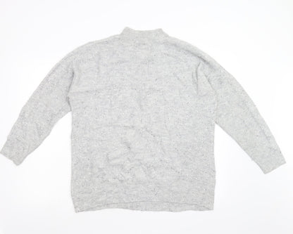 Next Womens Grey  Knit Pullover Jumper Size M