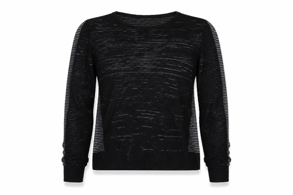 Topshop Womens Black  Knit Pullover Jumper Size 8