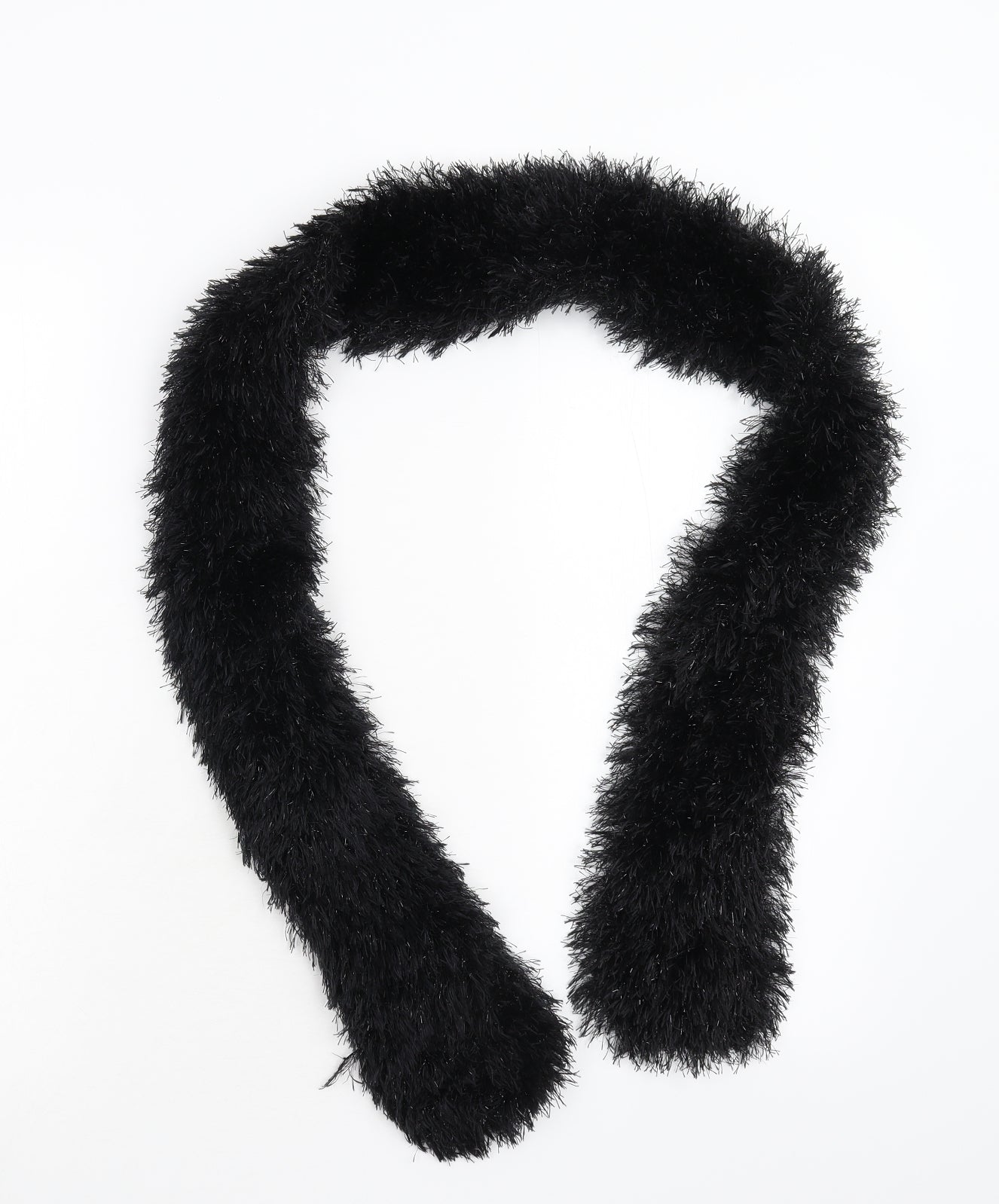 Preworn Womens Black    Scarf