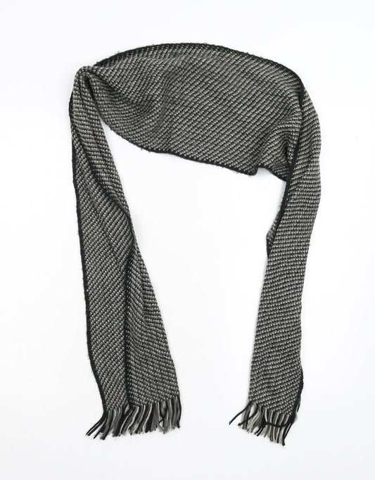 Preworn Unisex Grey Geometric   Scarf