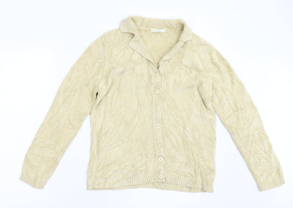 Marks & Spencer Womens Beige   Cardigan Jumper Size 12
