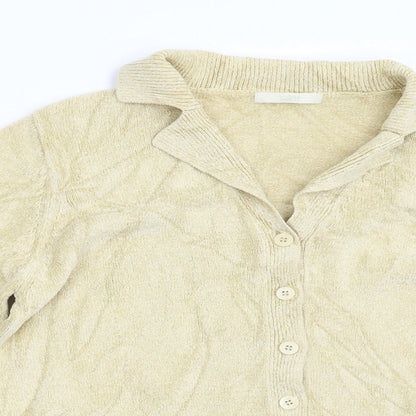 Marks & Spencer Womens Beige   Cardigan Jumper Size 12