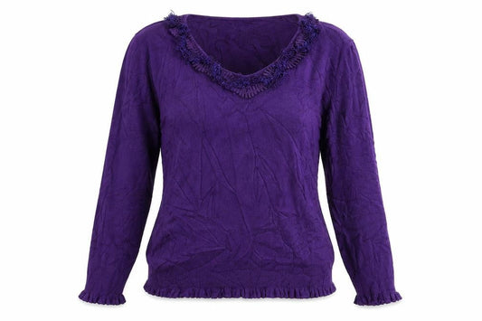 Per Una Womens Purple   Pullover Jumper Size 10