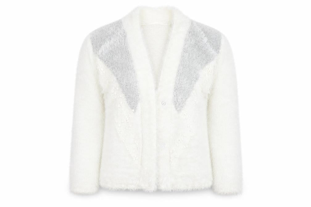 Preworn Womens Ivory   Cardigan Jumper Size L