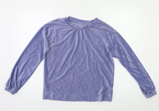 Preworn Womens Blue   Pullover Sweatshirt Size 6