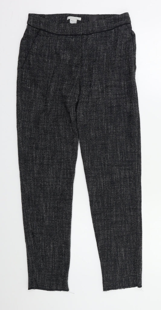 H&M Womens Grey   Trousers  Size 6 L25 in