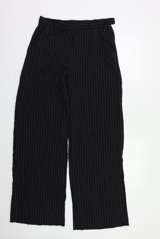 Love Womens Black Striped  Trousers  Size M L31 in