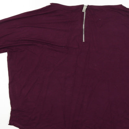 Select Womens Red   Basic Blouse Size 8