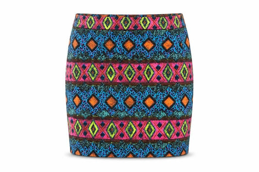 Dividedq Womens Multicoloured Argyle/Diamond  Straight & Pencil Skirt Size 8