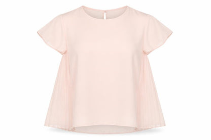 Front view of Atmosphere women’s pink basic blouse, size UK 12