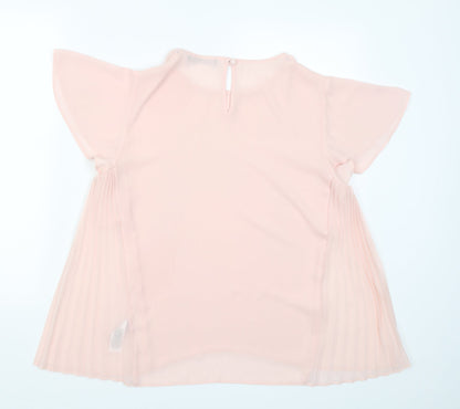 Back view of Atmosphere women’s pink basic blouse, size UK 12