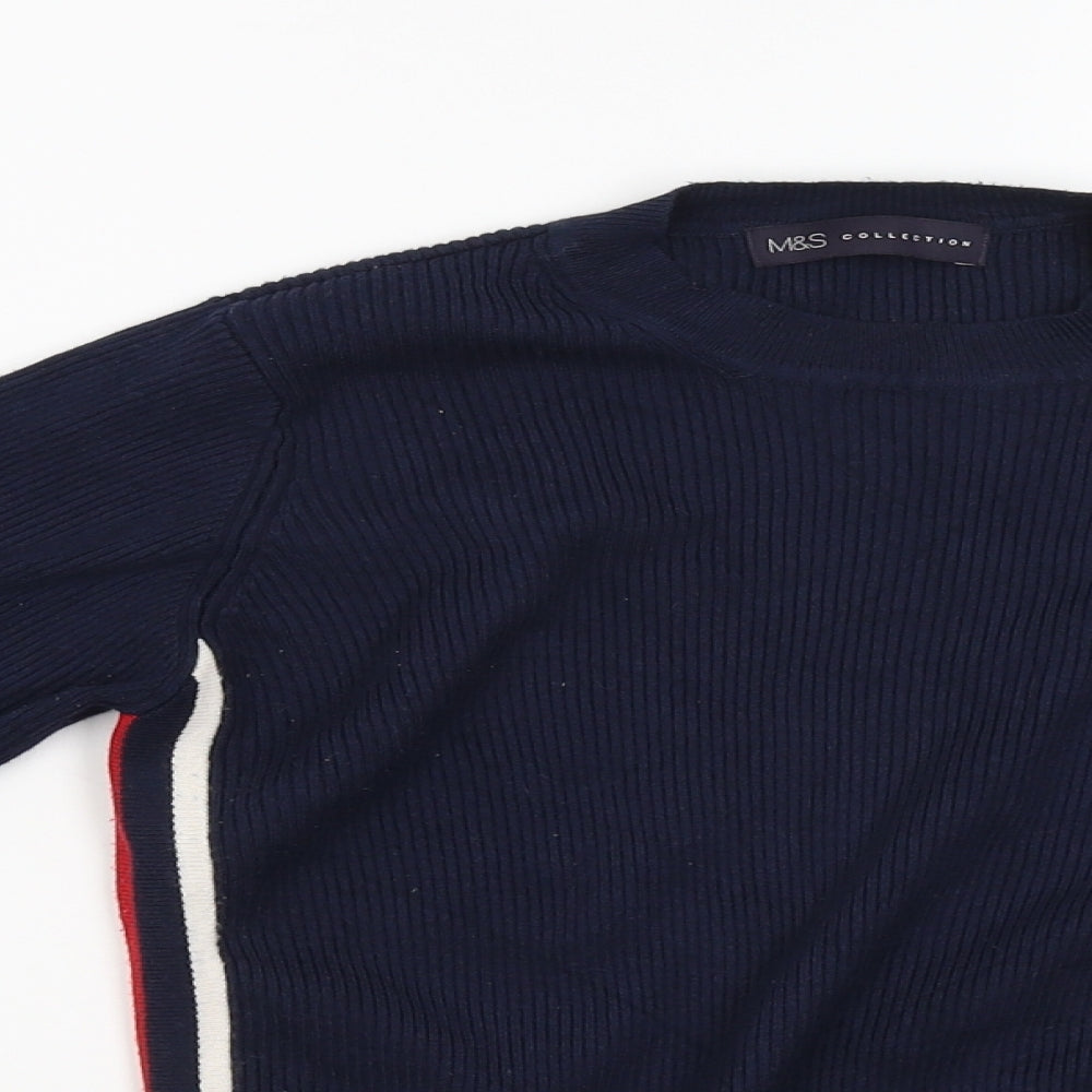 M&S Womens Blue   Pullover Jumper Size 16
