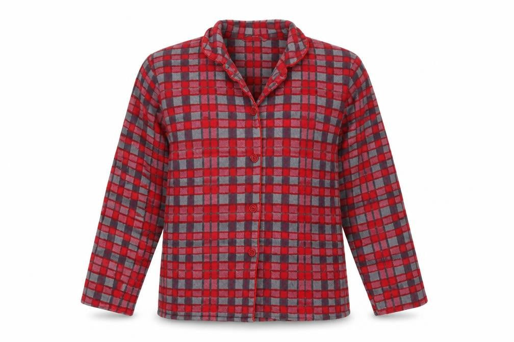 Closer with Evie Womens Red Check  Basic Button-Up Size 10