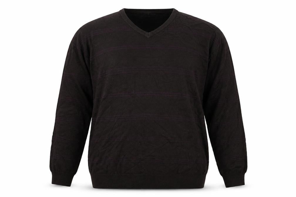 Marks & Spencer Mens Brown Striped  Pullover Jumper Size 2XL