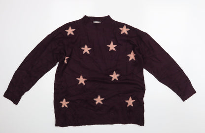 Next Womens Purple   Pullover Jumper Size M