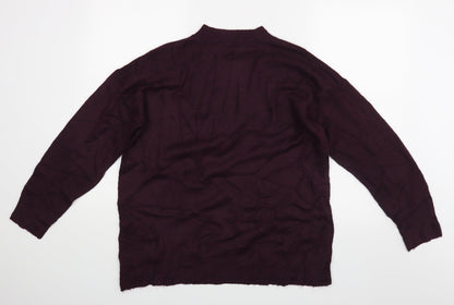 Next Womens Purple   Pullover Jumper Size M