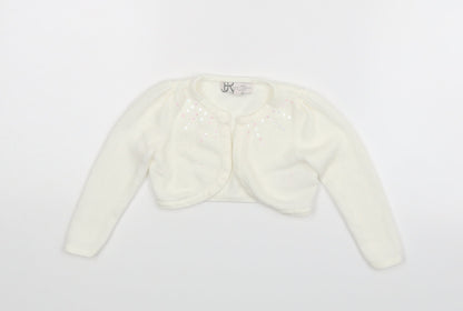 Additional front view of Marylebone girls’ white basic blouse, size 12-18, months