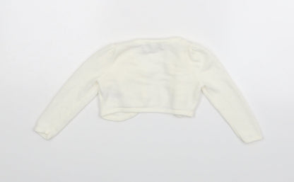 Back view of Marylebone girls’ white basic blouse, size 12-18, months