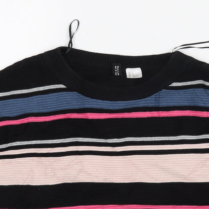 H&M Womens Multicoloured Striped  Pullover Jumper Size S