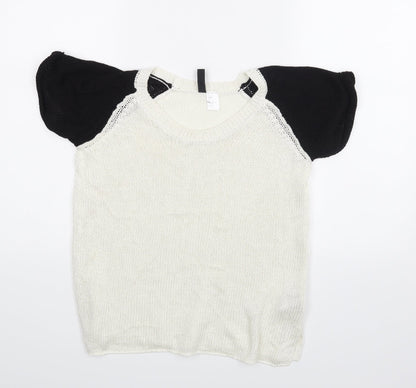 H&M Womens White   Basic Blouse Size S