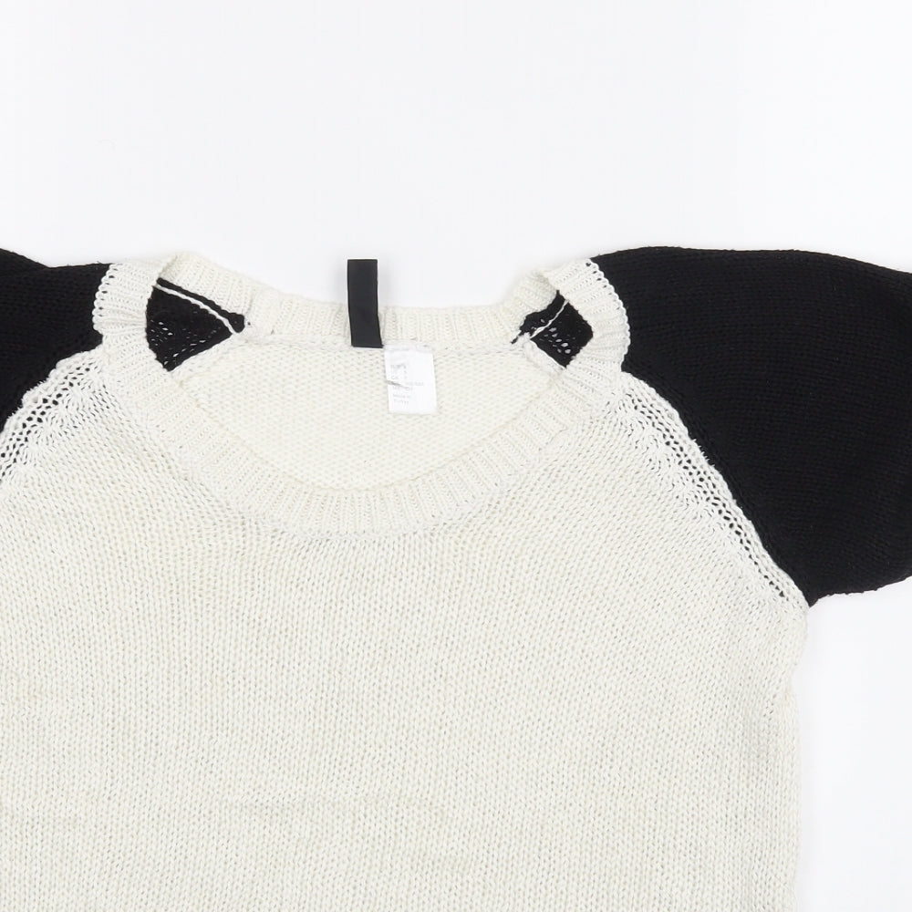 H&M Womens White   Basic Blouse Size S