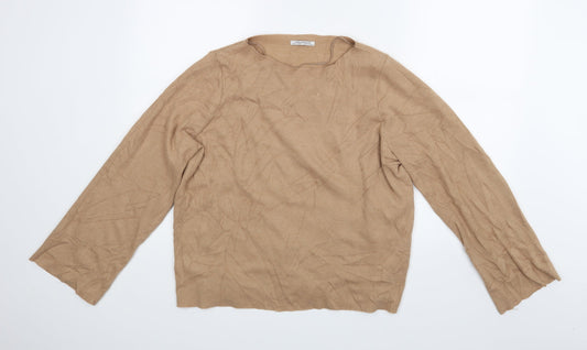 Zara Womens Brown   Basic Blouse Size 8