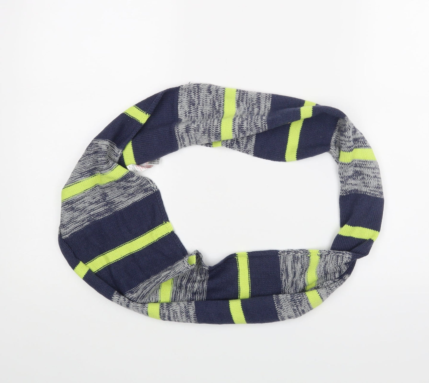 M&S Unisex Blue Striped   Scarf