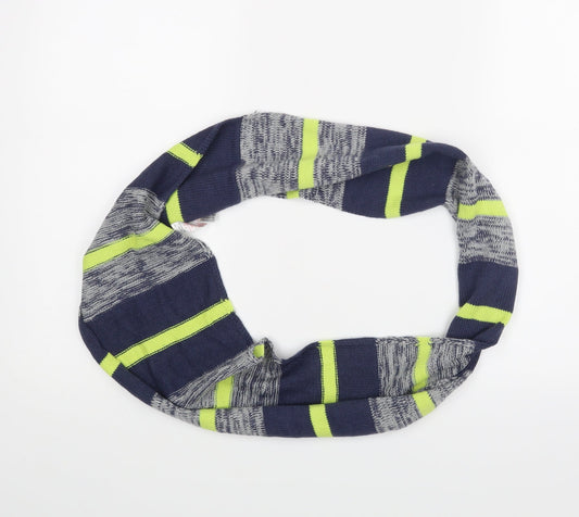 M&S Unisex Blue Striped   Scarf