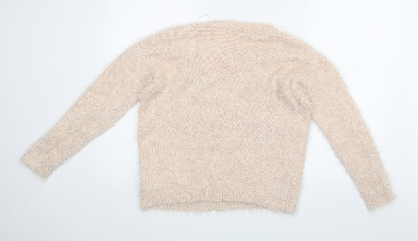 Heart& Soul Womens Pink   Pullover Jumper Size 12