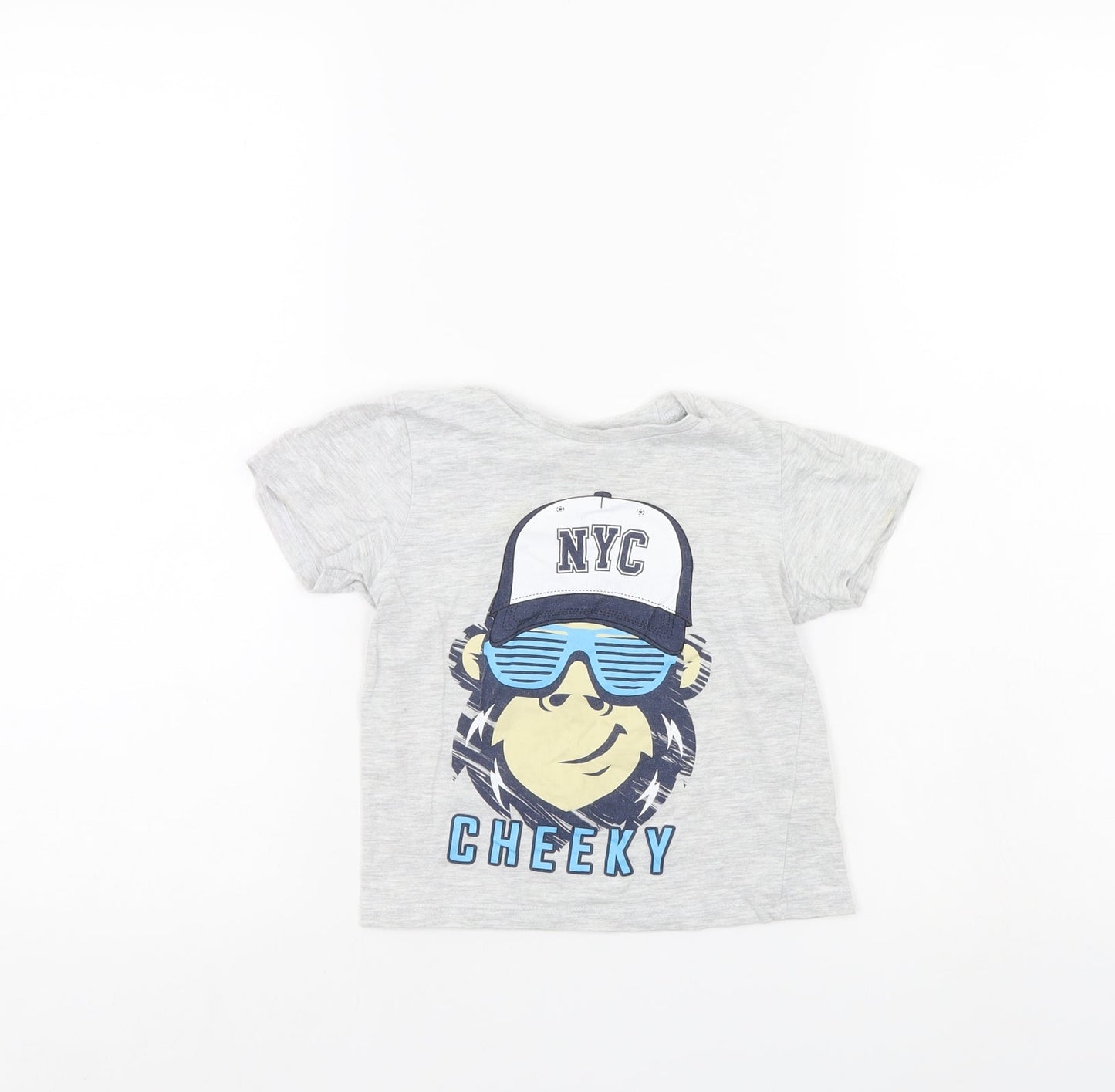 Pep & Co Boys Grey   Basic T-Shirt Size 2-3 Years
