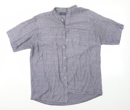 LA Loving Mens Multicoloured Check   Button-Up Size L