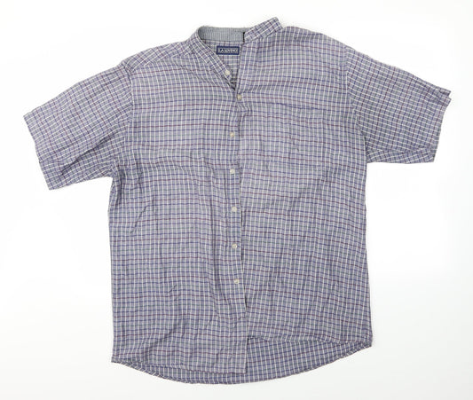 LA Loving Mens Multicoloured Check   Button-Up Size L