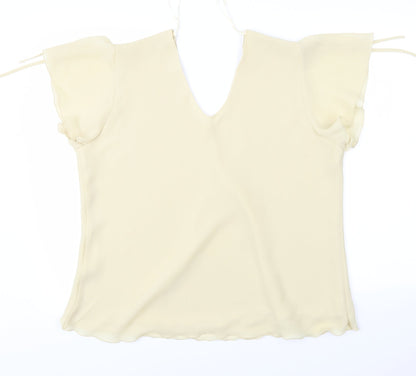 Bonmarché Womens Yellow Basic Blouse Size 18