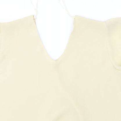 Bonmarché Womens Yellow Basic Blouse Size 18