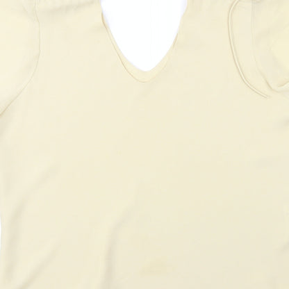 Bonmarché Womens Yellow Basic Blouse Size 18