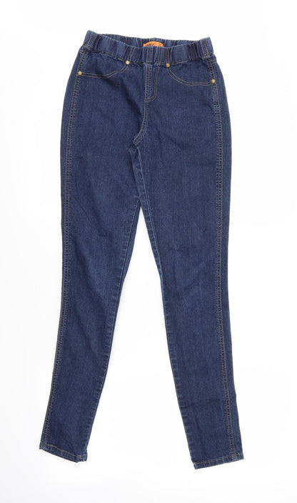 Additional front view of Denim Co. women’s blue straight jeans, size UK 8, 36-inch leg