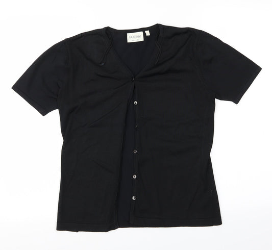 Canda Womens Black   Cardigan Jumper Size M