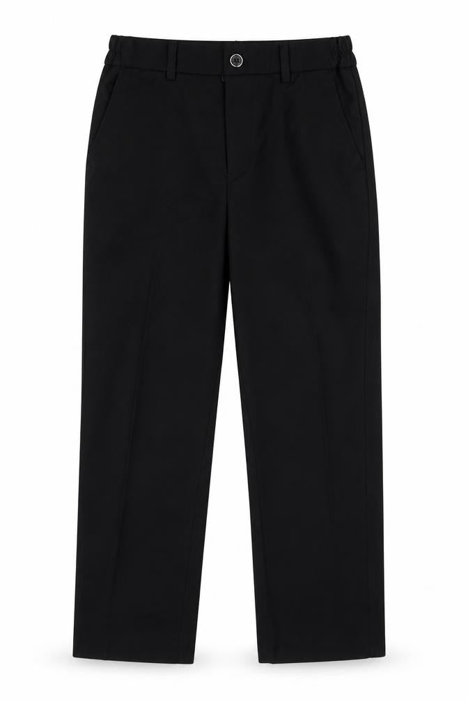 Samli Boys Black   Chino Trousers Size 7 Years - suit trousers