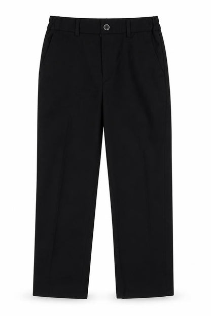 Samli Boys Black   Chino Trousers Size 7 Years - suit trousers