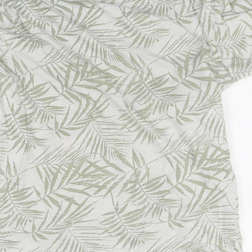 George Boys Green Floral  Basic T-Shirt Size 3-4 Years  - good vibes