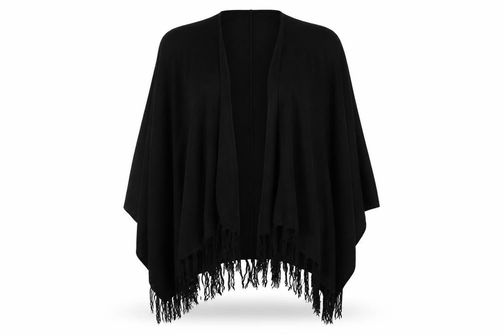 text Womens Black   Cape Jumper One Size