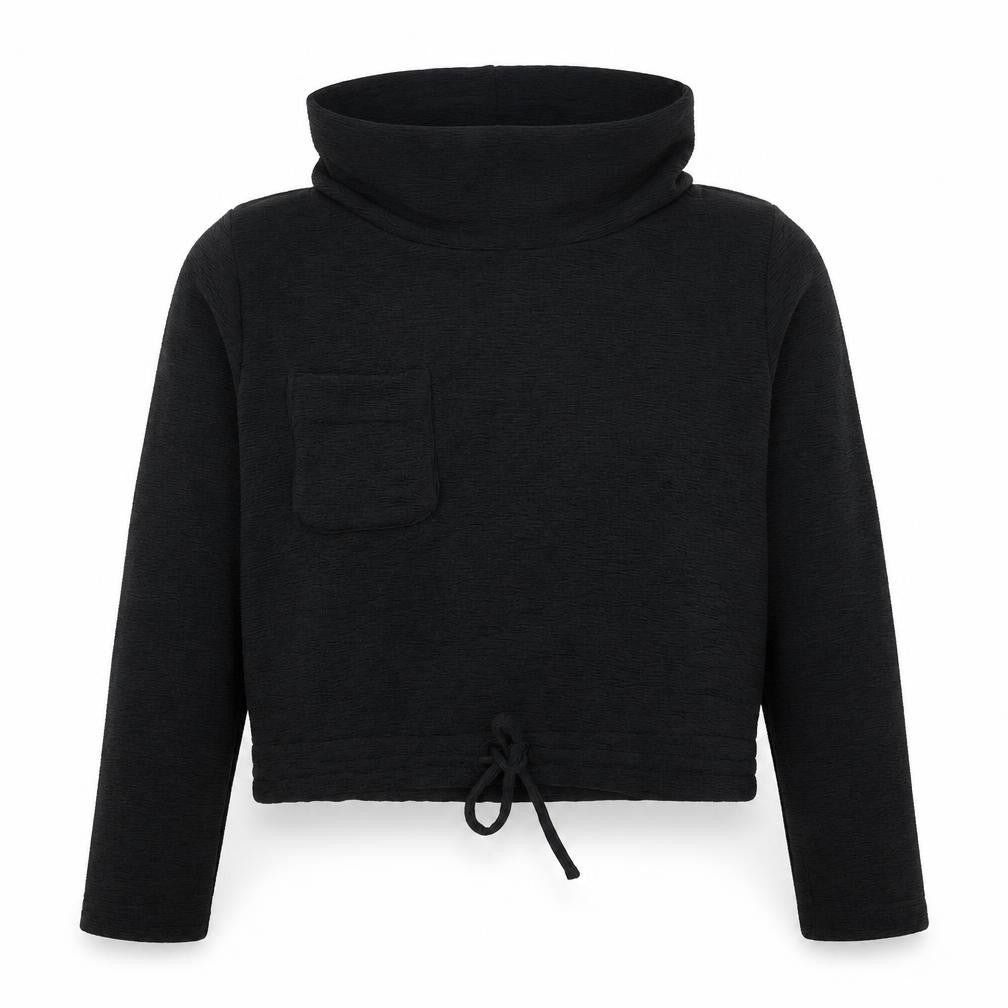H&M Womens Black   Pullover Sweatshirt Size 6
