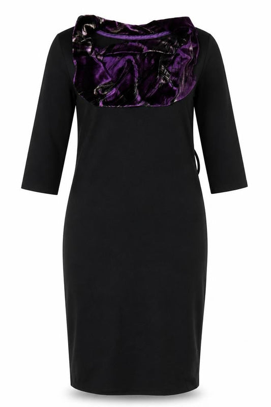 Betty Jackson Womens Black   Pencil Dress  Size 8  - Purple
